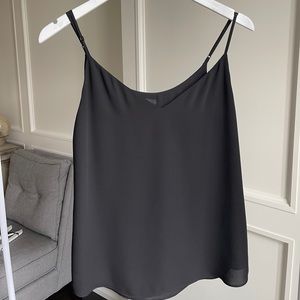Babaton Black Flowy Tank